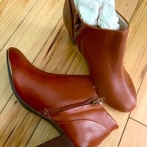 Leather booties from J. Jill size 6. NWOT.
